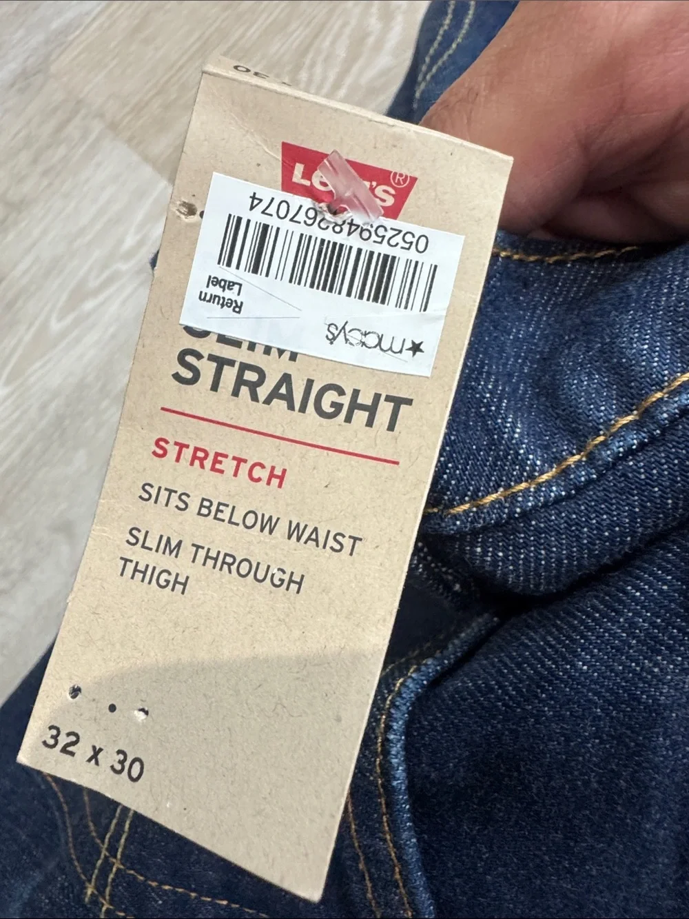 Levi's Men’s Slim Straight Jeans in Dark Indigo